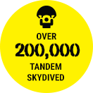 Over 200,000 Tandem Skydives